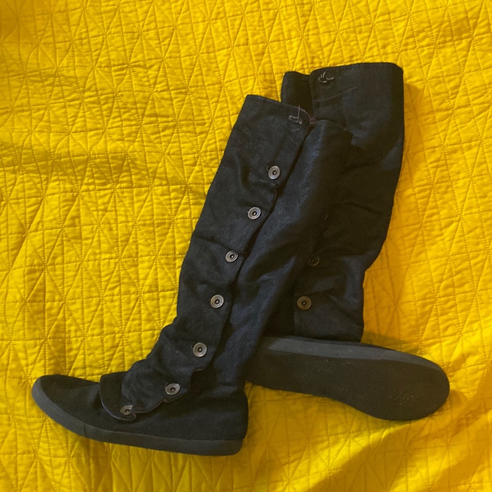 Blowfish knee-high  black boots